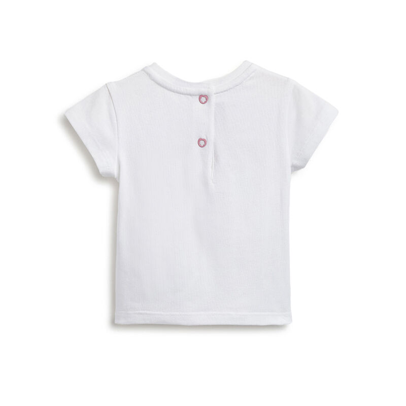 Girls Medium Pink T-shirt with Short Pants image number 1
